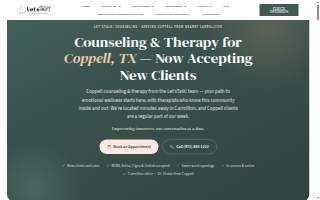 Coppell Counseling & Therapy website