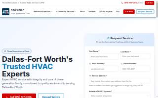 DFW HVAC website
