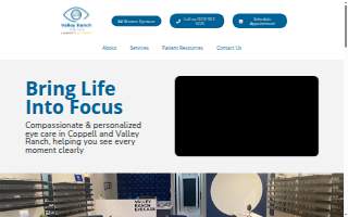 Valley Ranch Eye Care website