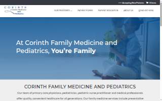 Corinth Family Medicine & Pediatrics website