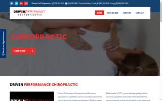 Driven Performance Chiropractic website