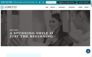 Loretto Family Dentistry website