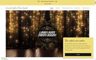Lavish Lights Photo Booth website