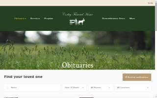 Corley Funeral Home website