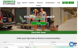 Greenkey Storage - Corsicana website
