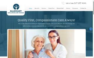 Allegiant Wellness and Rehab website