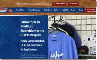 Mallory Print website