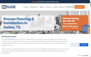 50Floor: Arlington Carpet, Wood and Flooring Installation website