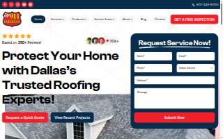 911 Exteriors Roofing and Construction website