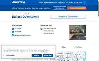 Athletico Physical Therapy - Dallas Downtown website