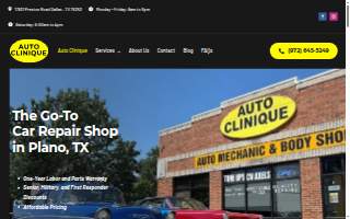 Auto Clinique website