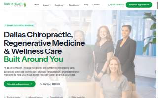 Back To Health Physical Medicine website
