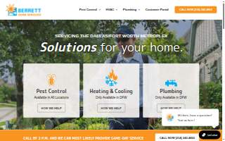 Berrett Pest Control of Dallas website