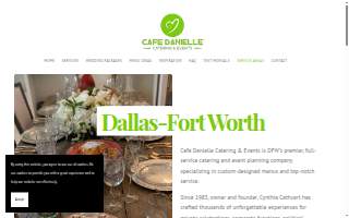 Café Danielle Catering and Events website