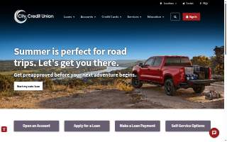 City Credit Union of Dallas website