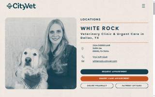 CityVet | White Rock Veterinary Clinic & Urgent Care website