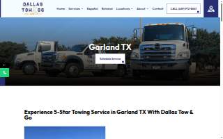 Dallas Tow & Go - Garland website