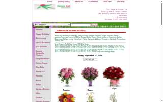 Designs East Florist & Interior website