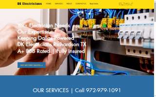 DK Electricians website