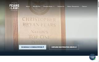 Fears Law - Texas Law Firm website