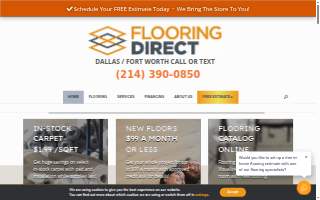 Flooring Direct website