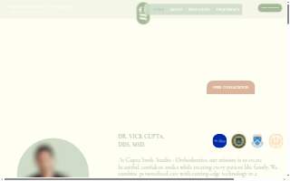 Gupta Smile Studio - Orthodontics website