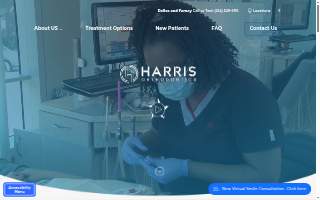 Harris Orthodontics website