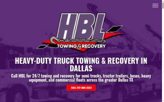 HBL Towing & Recovery website