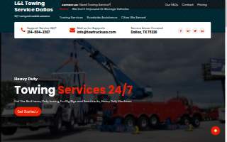 L&L Towing Service Dallas website