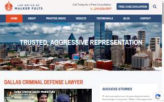 Law Office of Walker Fults website