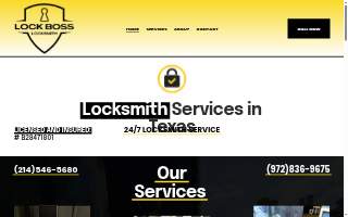 Lock Boss Locksmith website