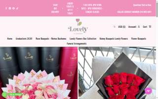 Lovely Flowers Dallas website