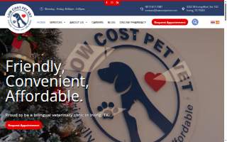 Low Cost Pet Vet website