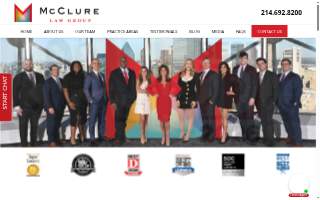 McClure Law Group website