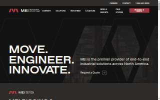MEI Industrial Solutions Dallas website