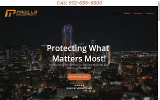 Padilla Insurance Agency & Notary website