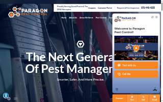 Paragon Pest Control website