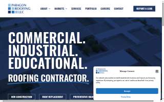Paragon Roofing LLC website