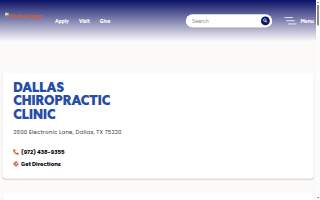 Parker Chiropractic Clinic - Dallas website