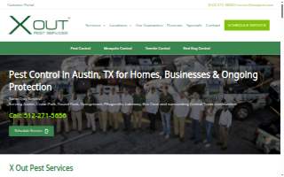 Pest Control Services - Dallas: X Out Pest Services website