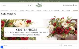Petals & Stems Florist website