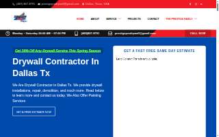 Prestige Painting And Drywall website