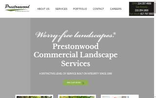 Prestonwood Landscape Services website