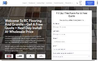 RC Flooring and Granite website