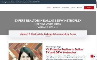 Real Estate Agent Ginger Varga website