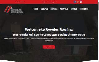 Reveles Roofing website