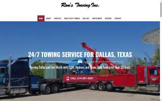 Ron's Towing website