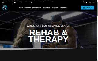 SandersFit Rehab and Therapy website
