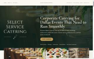 Select Service Catering website