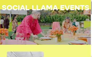 Social Llama Events, LLC website